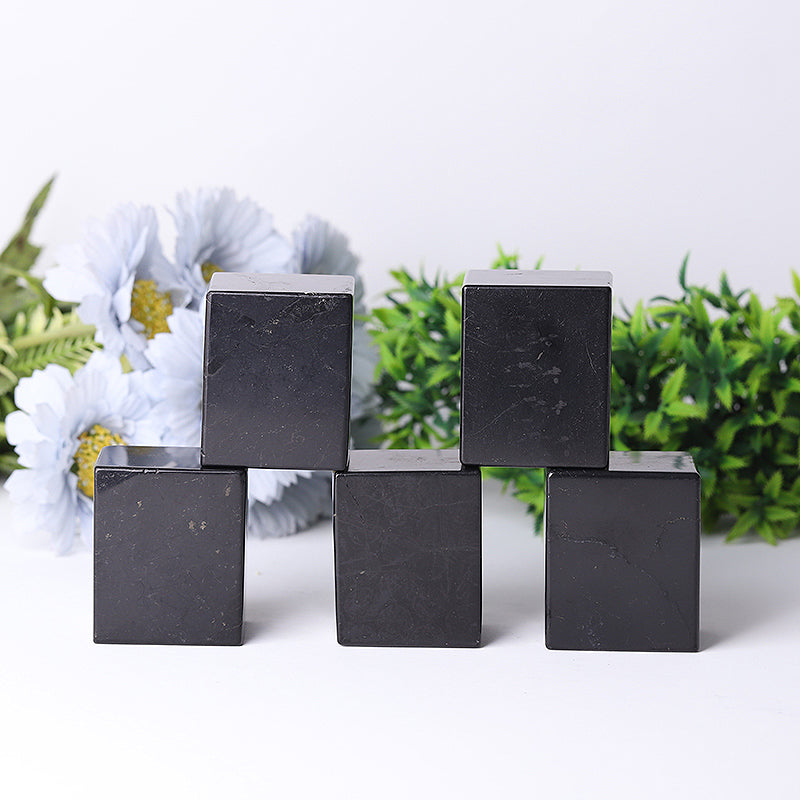 2-Inch Natural Shungite Healing Crystal Cube