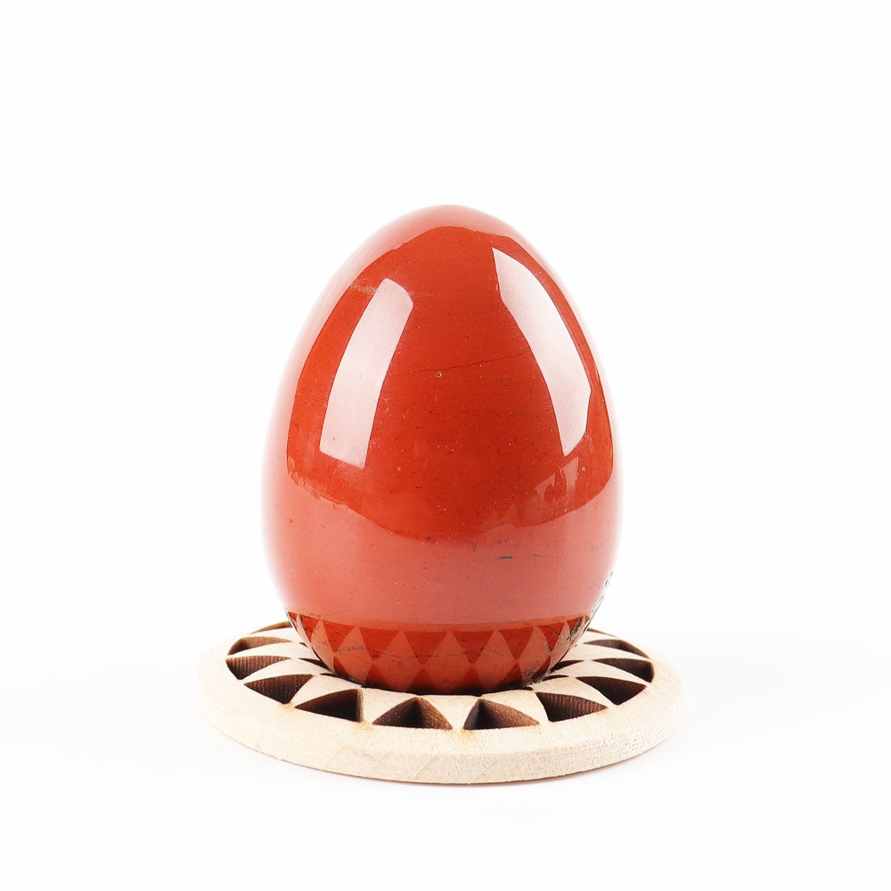 2 inch Red Jasper Palm Stone for Grounding & Meditation