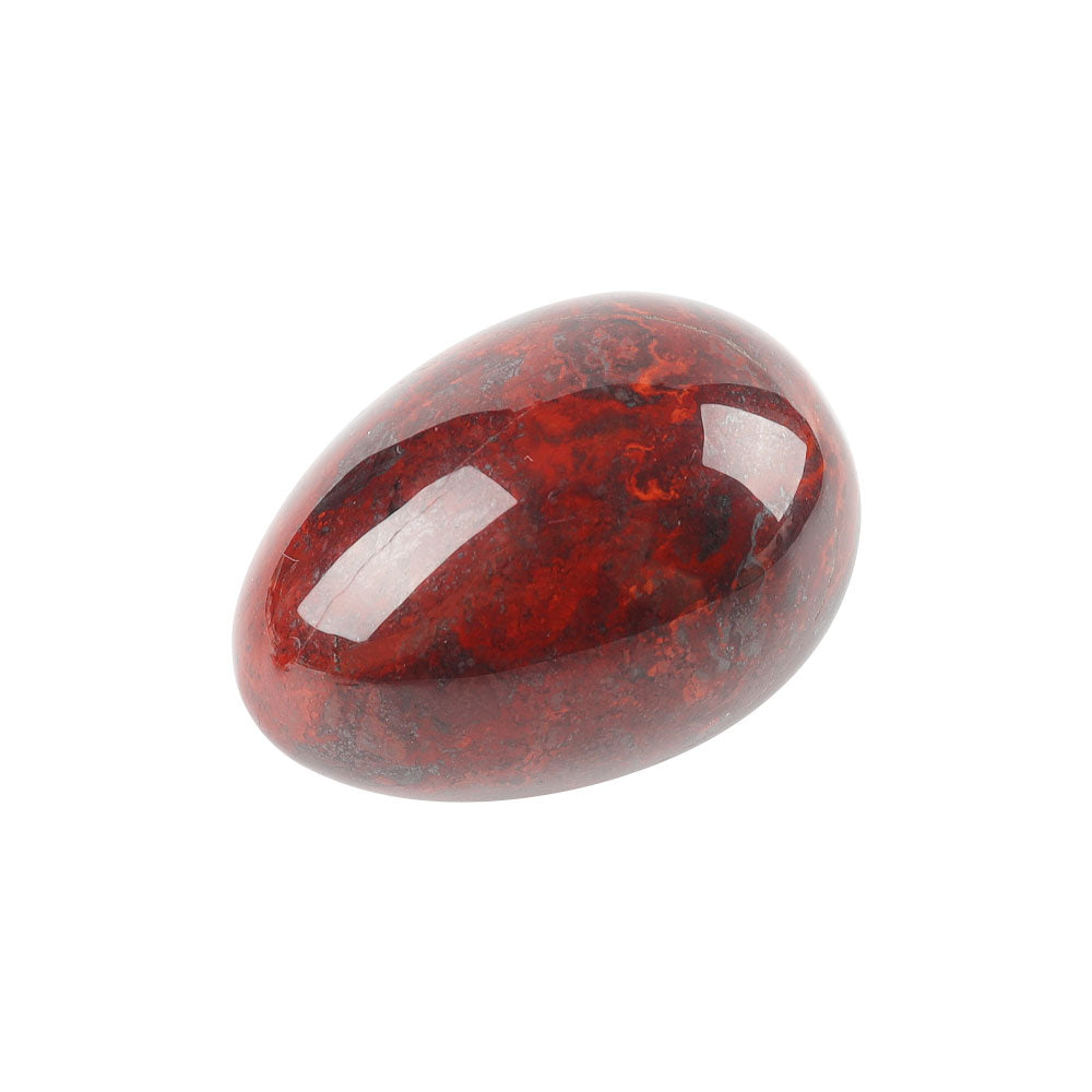 2 Inch Red Que Sera Egg Shape Palm Stone