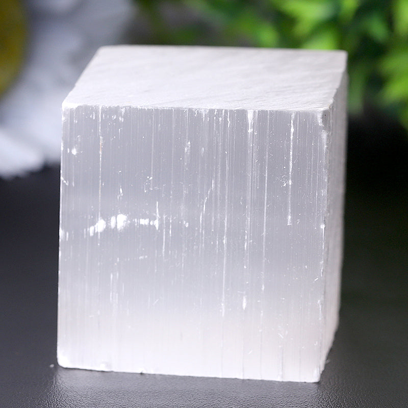 2-Inch Selenite Crystal Cube for Meditation & Healing