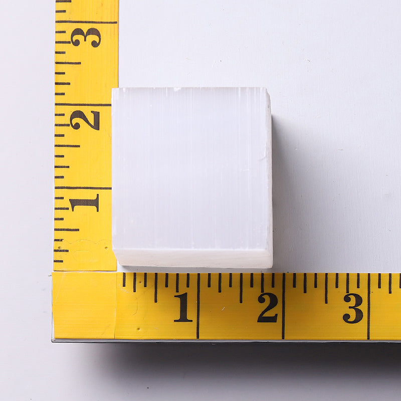 2-Inch Selenite Crystal Cube for Meditation & Healing