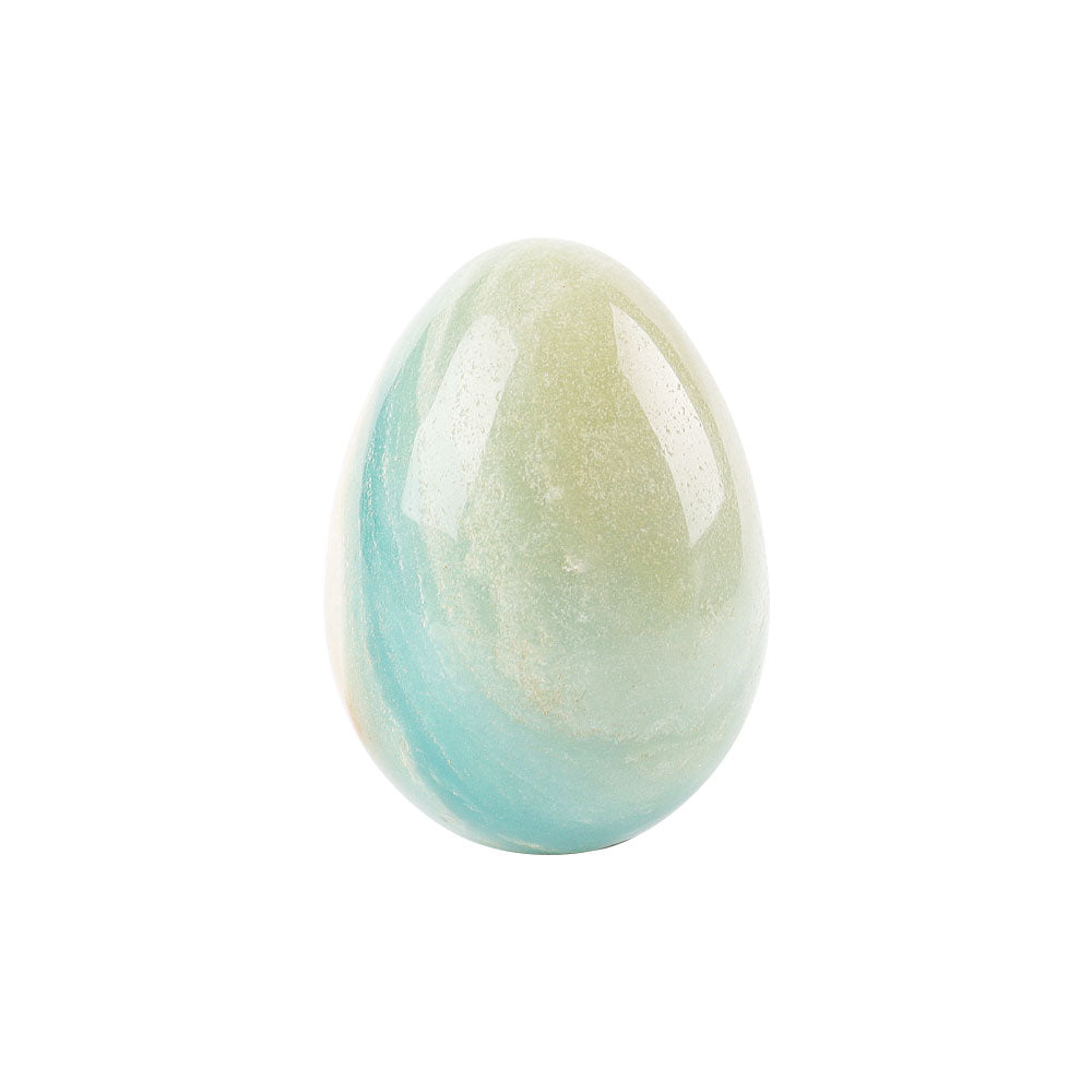 2 inch Sky Blue Crystal Palm Stone for Healing