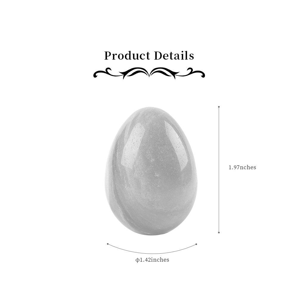 2 inch Sky Blue Crystal Palm Stone for Healing