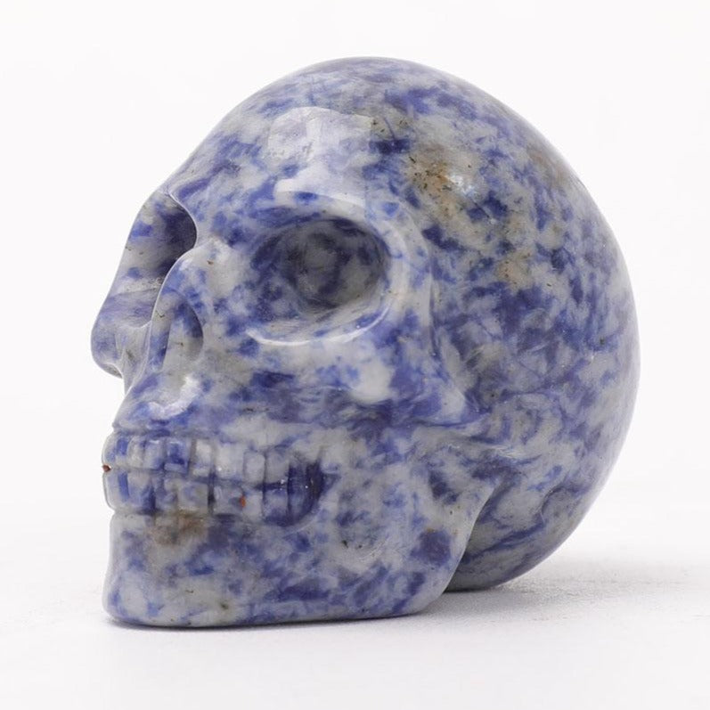 2-inch Sodalite Crystal Skull Carving for Spiritual Healing