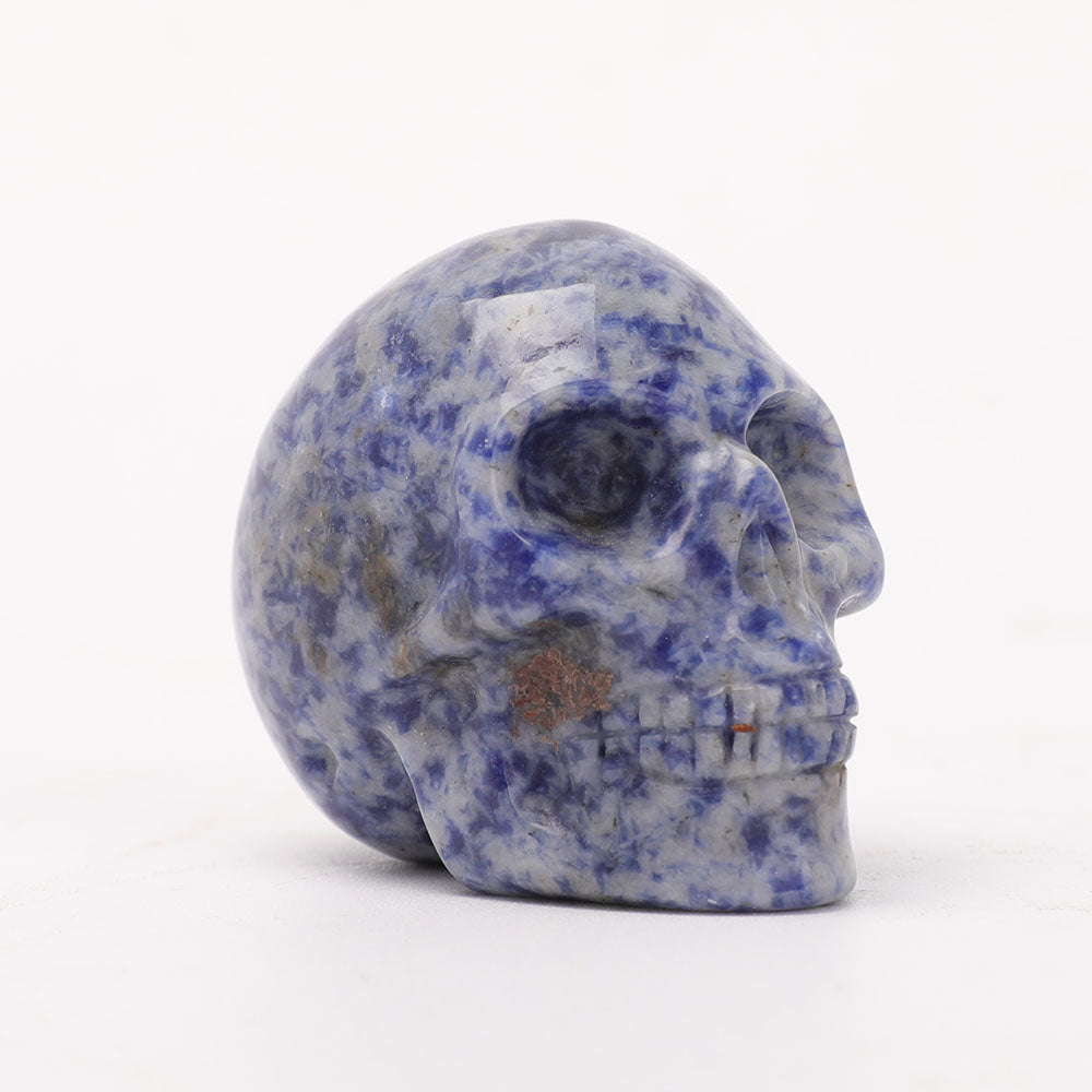2-inch Sodalite Crystal Skull Carving for Spiritual Healing