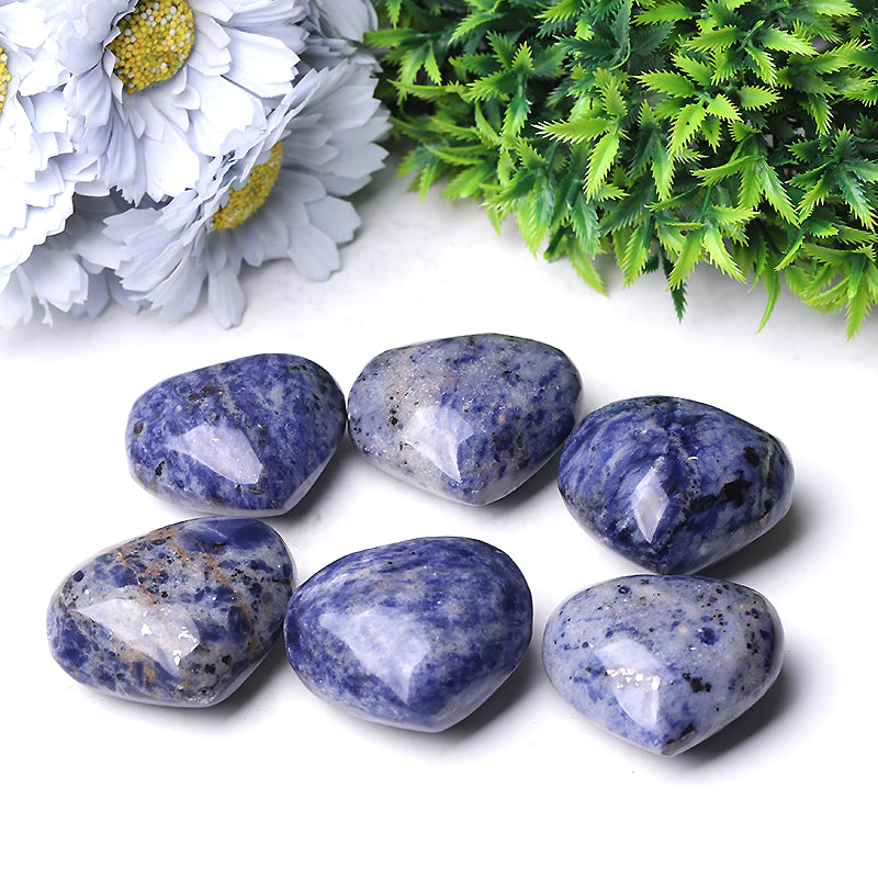 2 Inch Sodalite Heart Crystal for Emotional Healing
