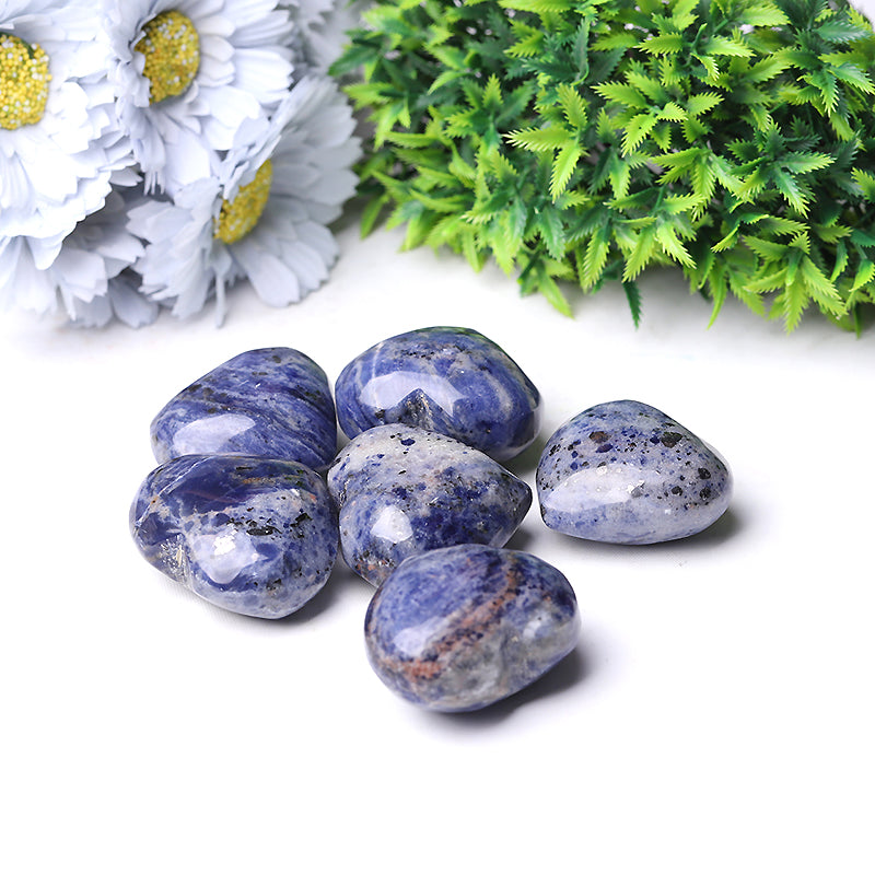 2 Inch Sodalite Heart Crystal for Emotional Healing