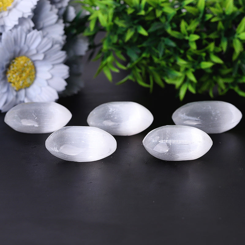 2" Selenite Palm Stone for Meditation & Healing