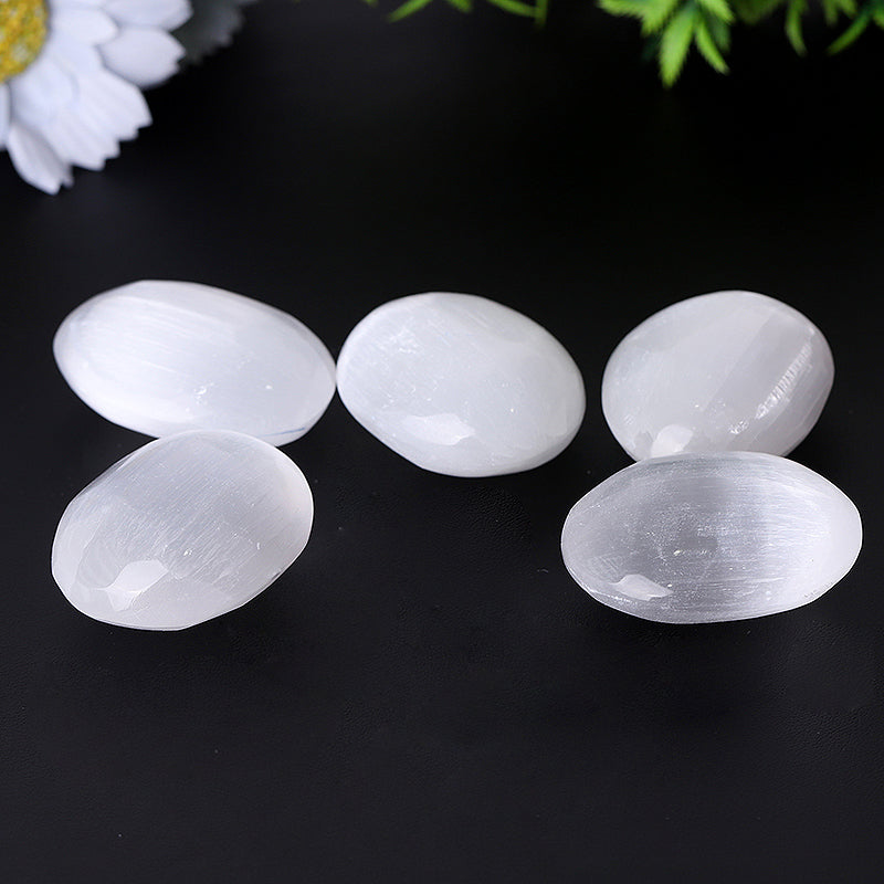 2" Selenite Palm Stone for Meditation & Healing