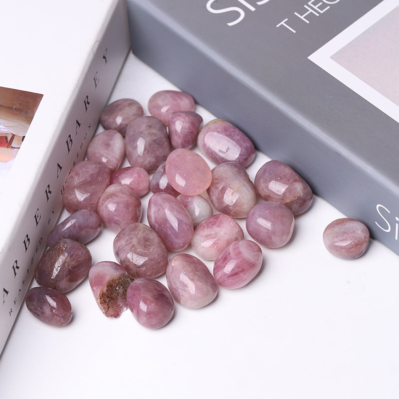 20-30cm Purple Rose Quartz Tumbled Stones for Healing