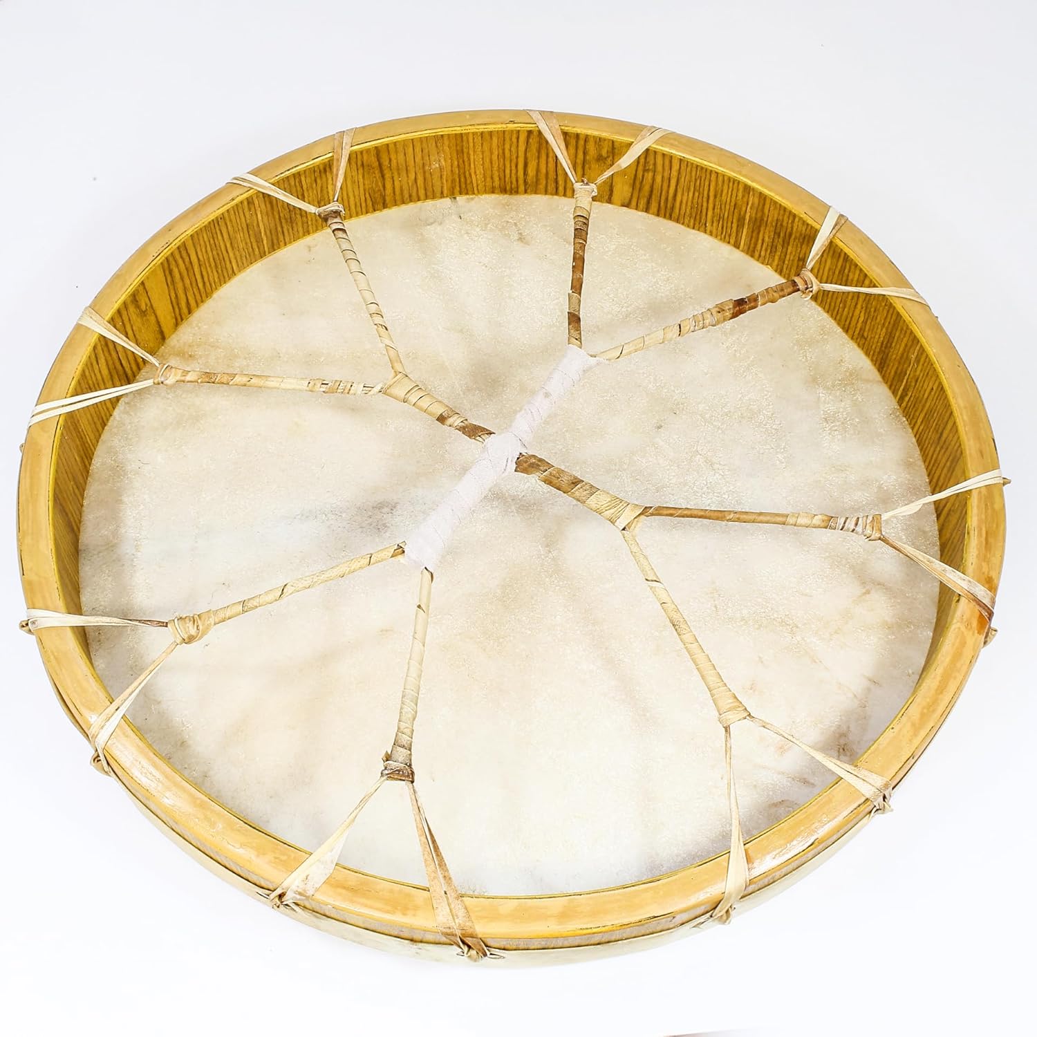 Traditional Native American frame drum with goat skin and wooden rim 20 inch Maya Shamanic