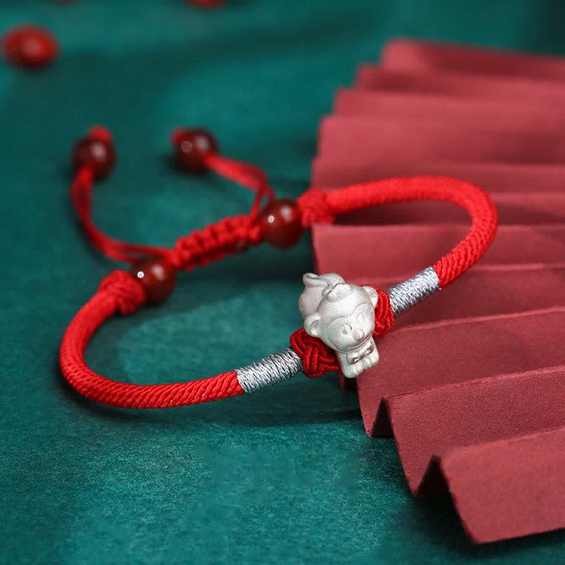 Sterling Silver Chinese Zodiac Luck & Strength Bracelet