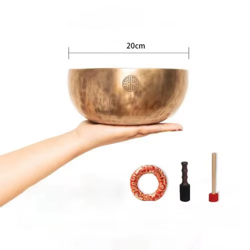 Full Moon Nepal Singing Bowl Handmade Tibetan Singing Bowls Meditation Yoga Sound Healing Instruments Accessories Decorative