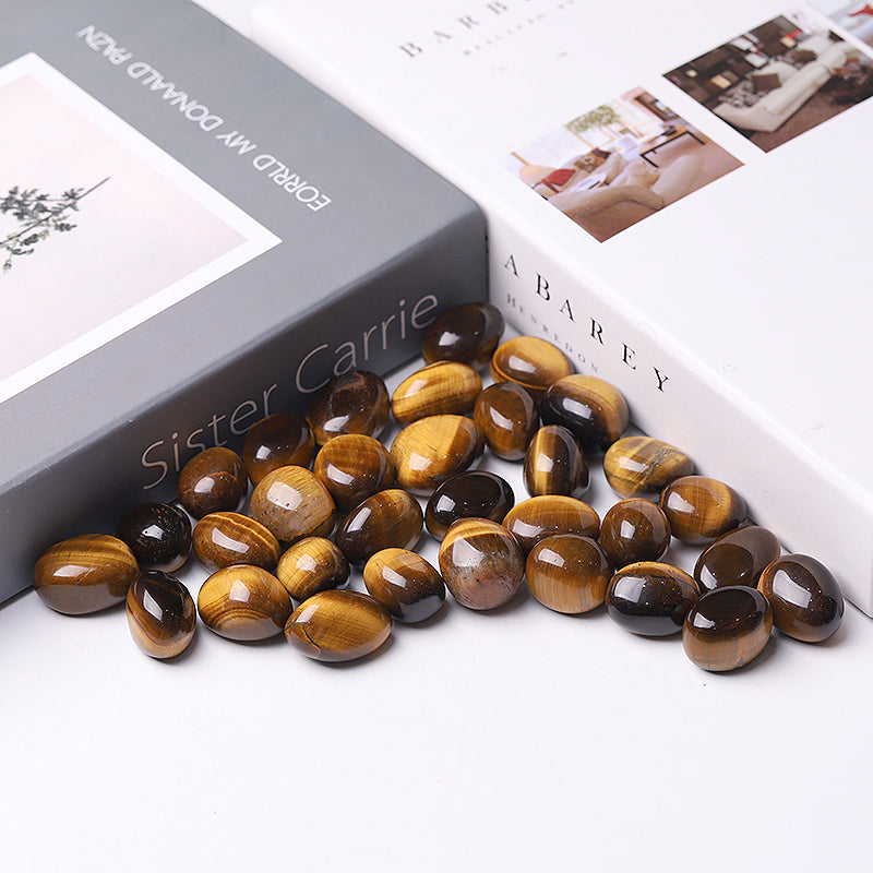 20mm-30mm Polished Tiger Eye Tumbled Stones for Healing