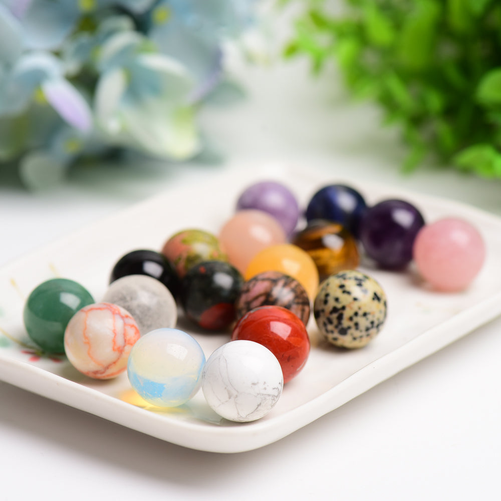 20mm Mixed Natural Crystal Sphere for Healing