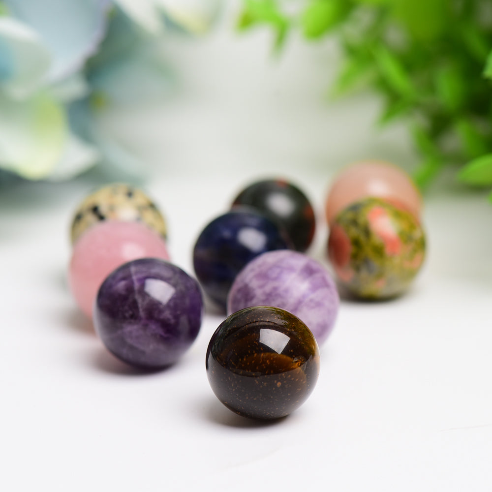 20mm Mixed Natural Crystal Sphere for Healing