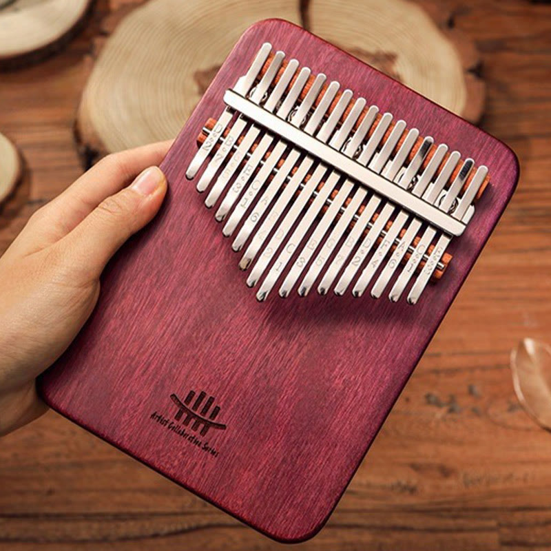 21 Key Peltogyne Wood Kalimba Thumb Piano for Meditation