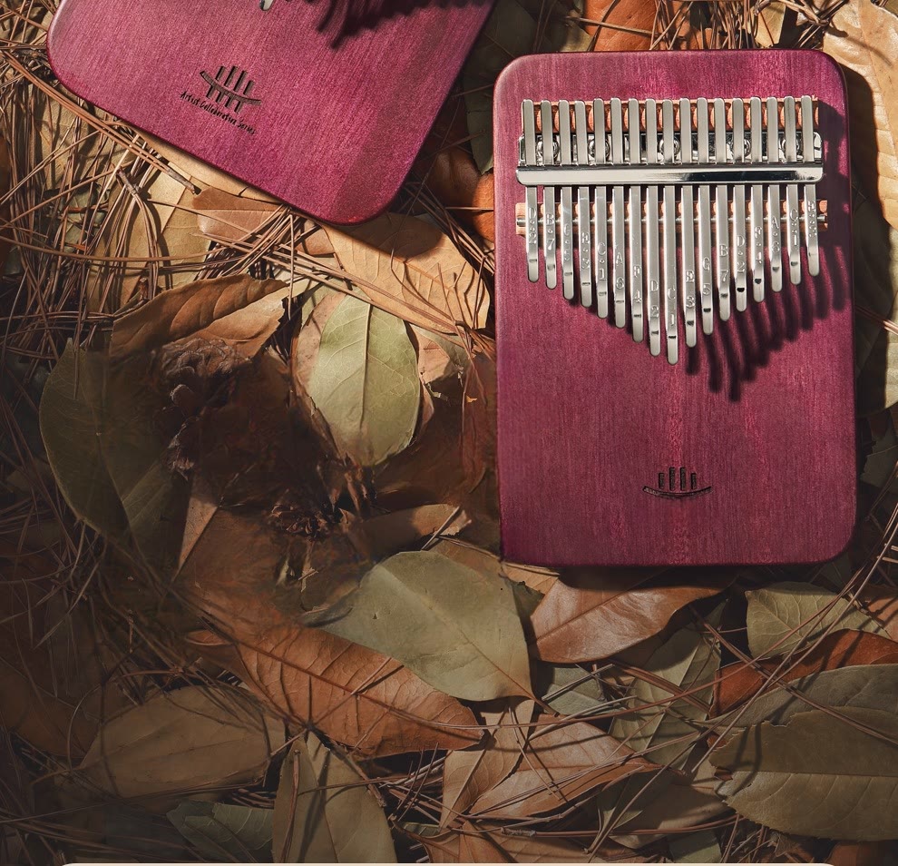 21 Key Peltogyne Wood Kalimba Thumb Piano for Meditation