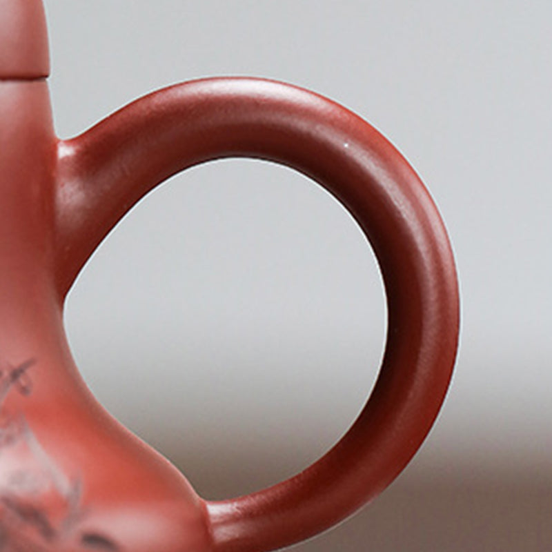 Vintage Purple Clay Kung Fu Teapot 130ml Zen Decor