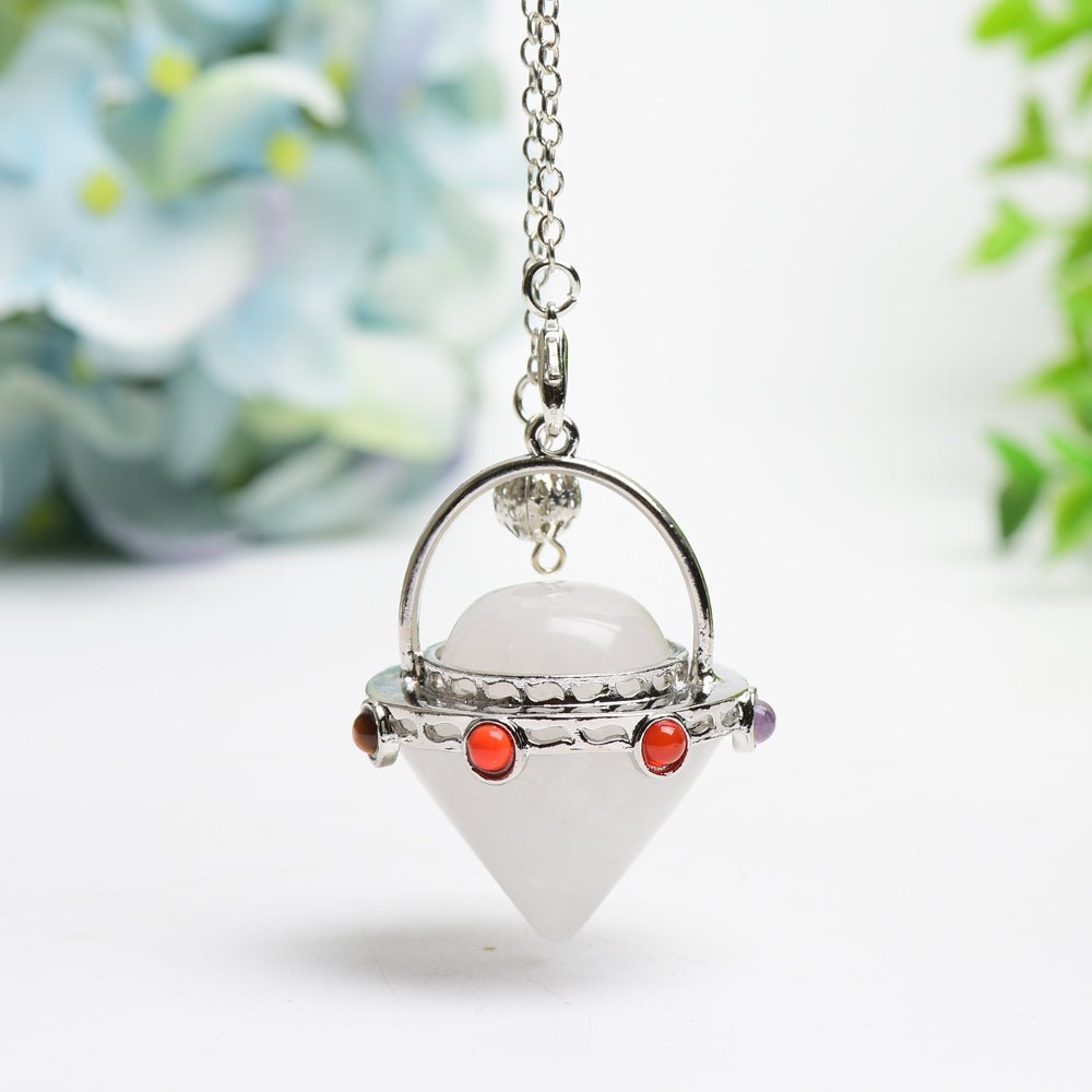 22cm Mixed Crystal Arrow Head Pendulum for Healing Energy