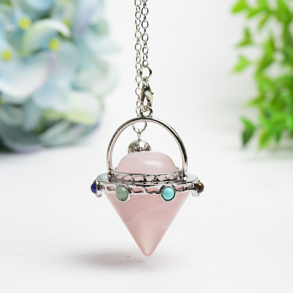 22cm Mixed Crystal Arrow Head Pendulum for Healing Energy