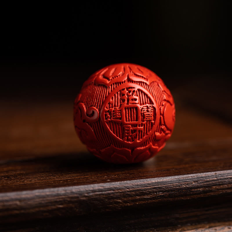 Small Leaf Red Sandalwood Om Mani Padme Hum Protection Key Chain