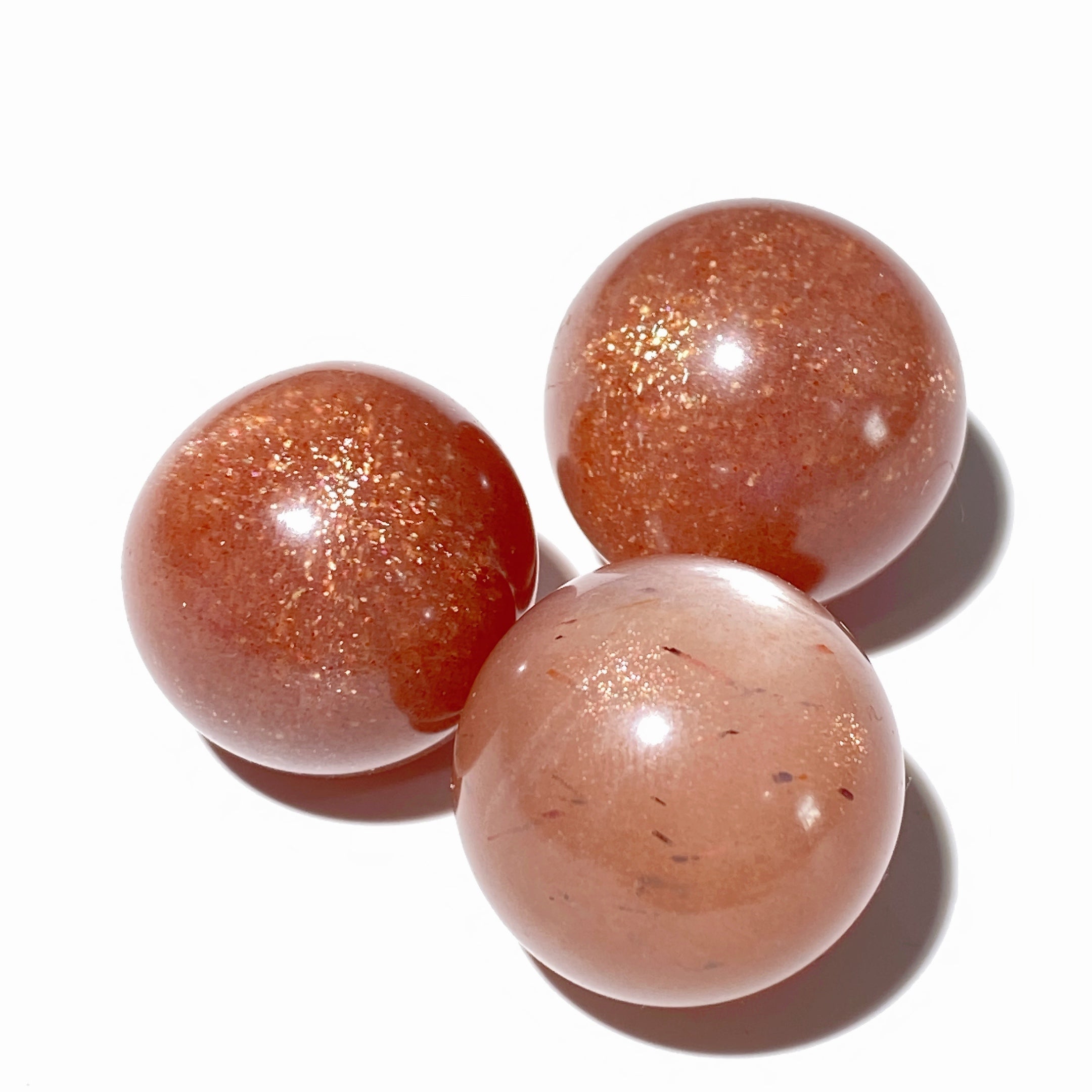 23-25mm Golden Sunstone Crystal Sphere for Healing