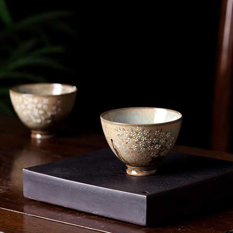 Ru Kiln Jingdezhen Ceramic Zen Decor Teacup 100ml