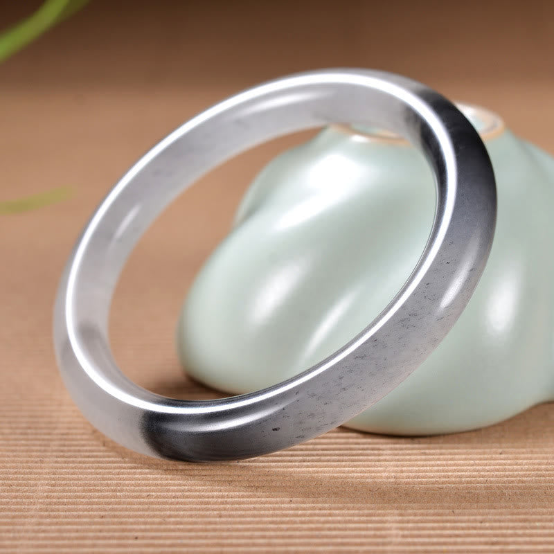 15mm Golden Silk Jade Wealth Bracelet for Luck & Protection
