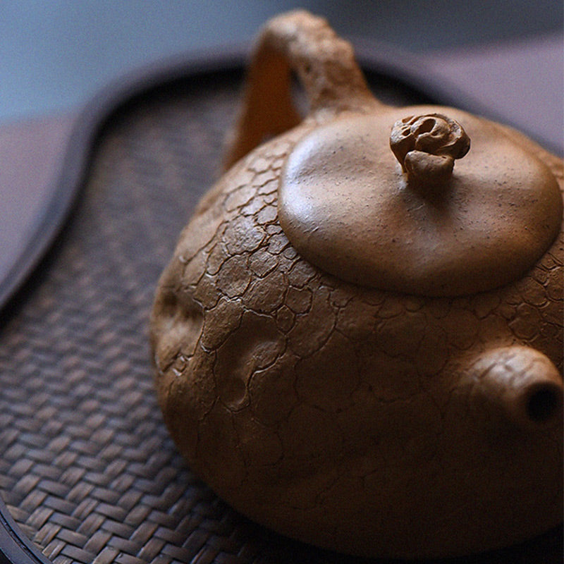 Vintage Purple Clay Kung Fu Teapot 220ml for Zen Decor