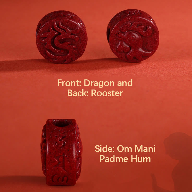 Dragon Cinnabar Bracelet 16cm | Chinese Zodiac Protection