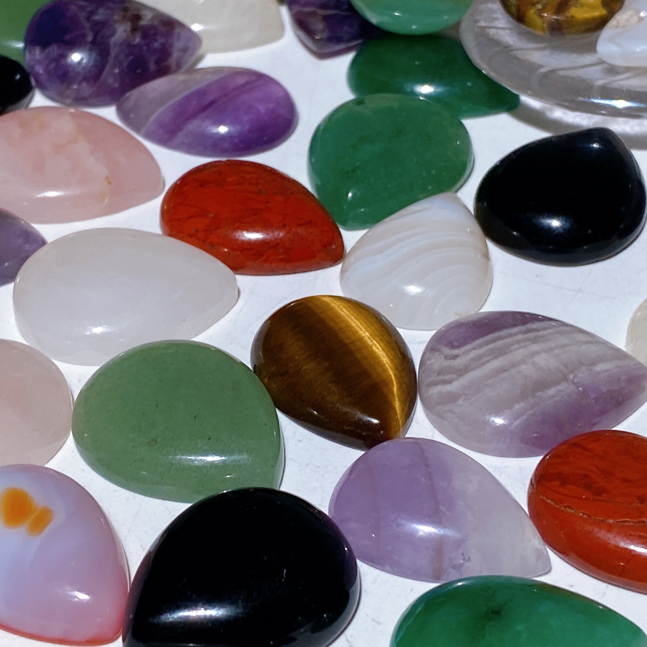 24mm Mixed Crystal Drop Healing Shapes 1kg