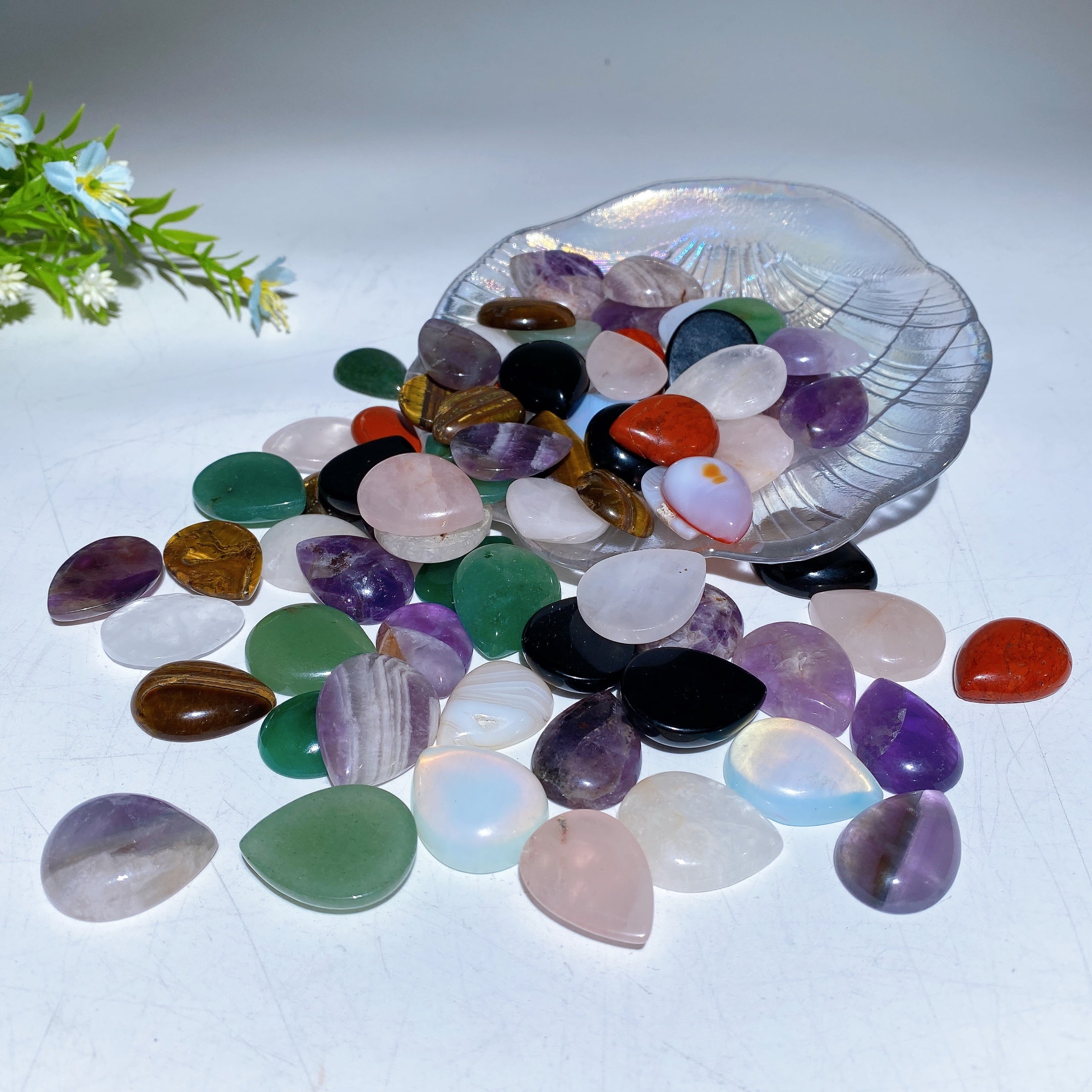 24mm Mixed Crystal Drop Healing Shapes 1kg