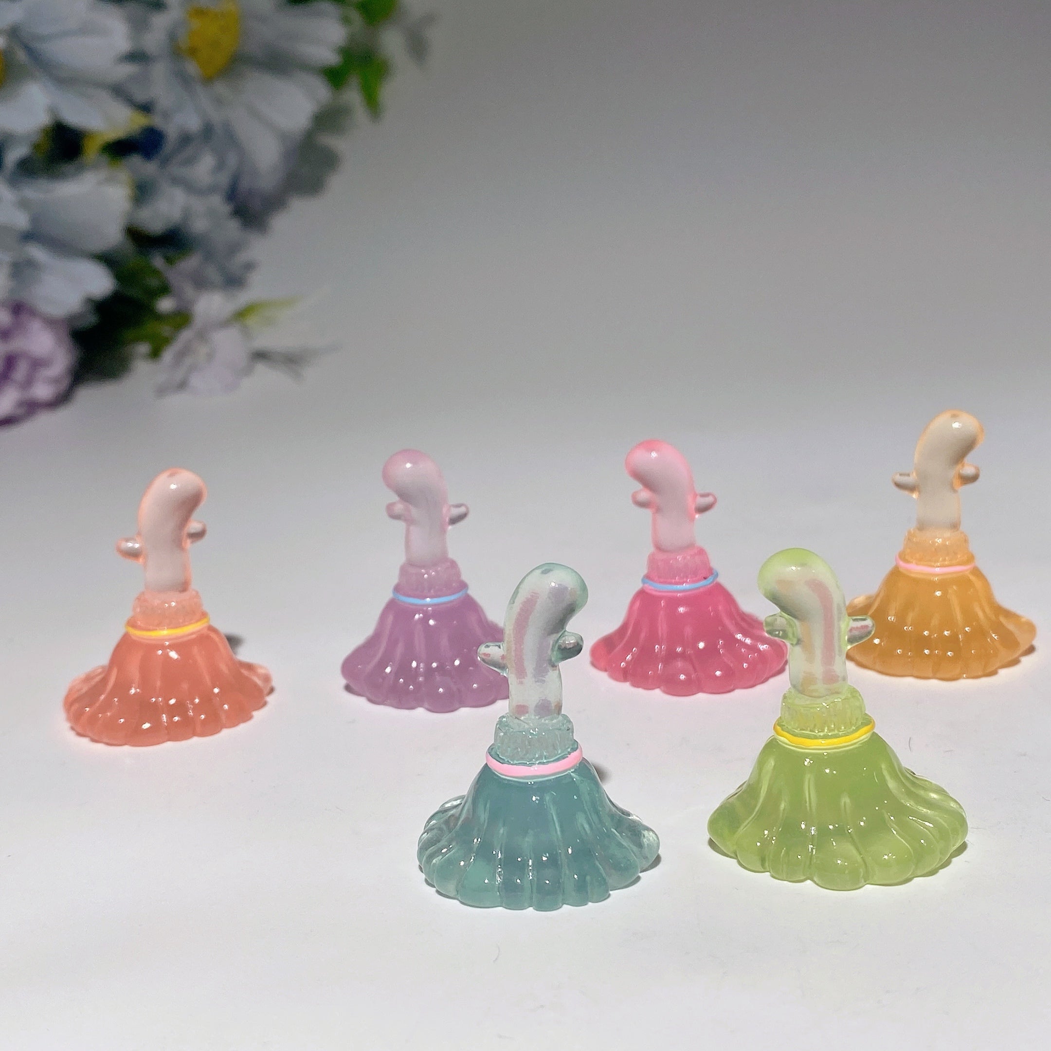 25-35mm Luminous Halloween Crystal Figurines Set
