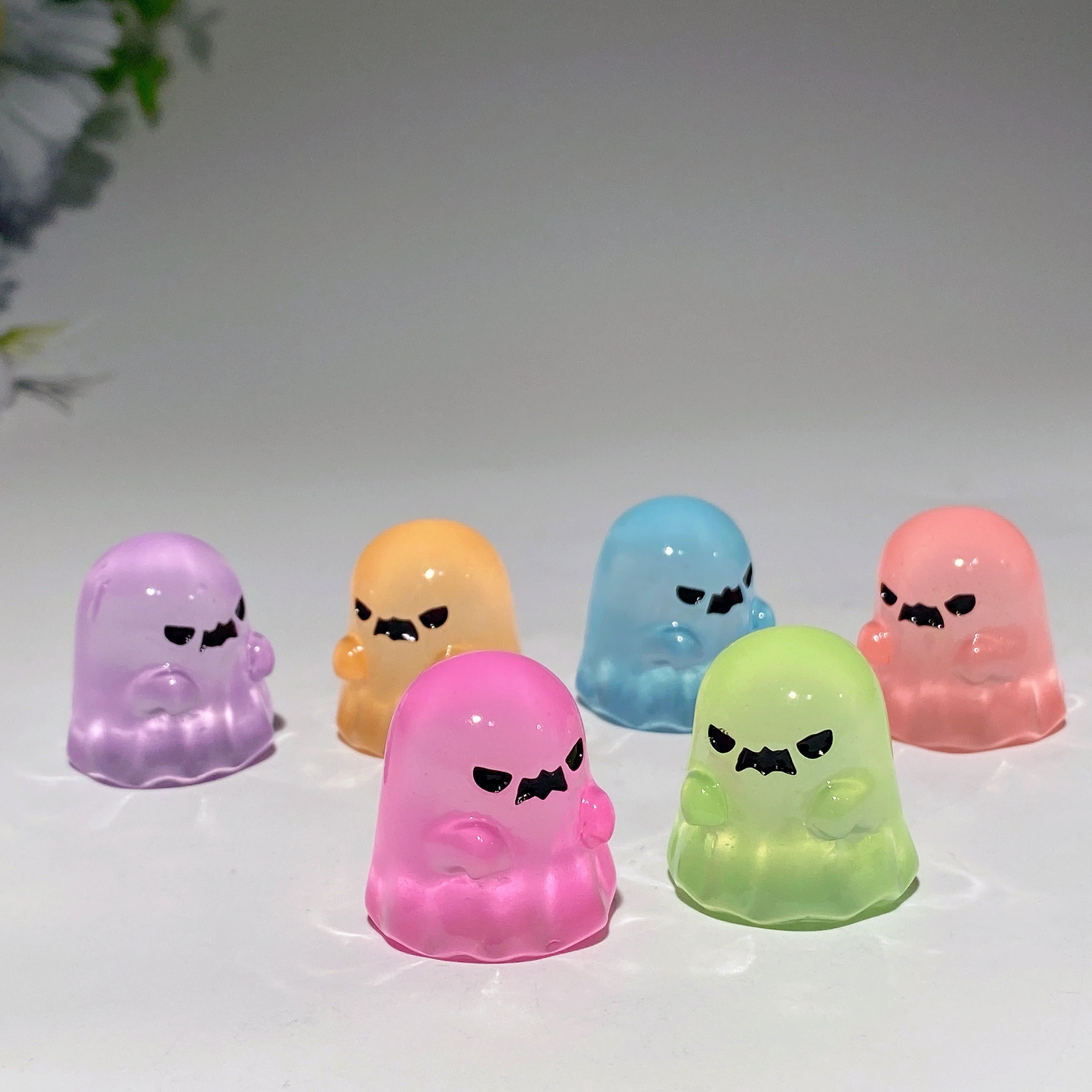 25-35mm Luminous Halloween Crystal Figurines Set