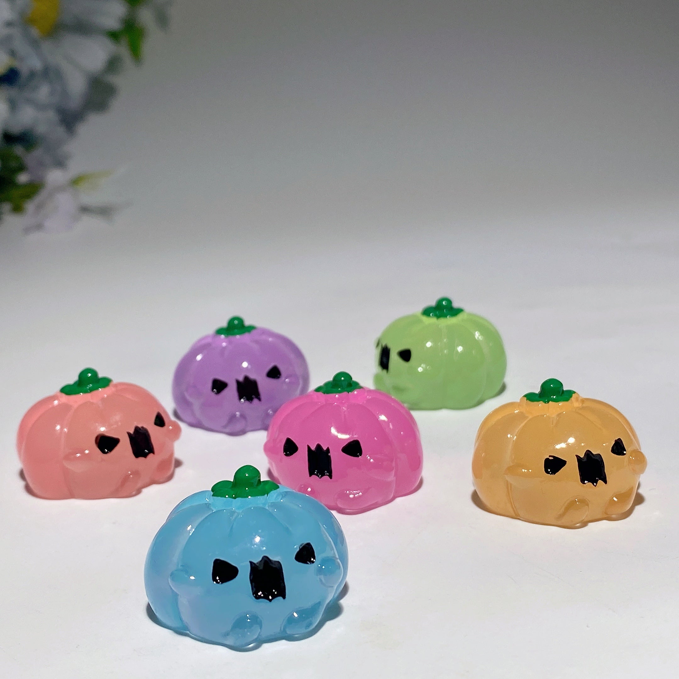 25-35mm Luminous Halloween Crystal Figurines Set