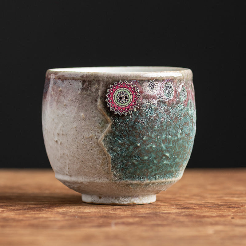 250ml Sunflower Kiln Change Ceramic Zen Coffee Mug