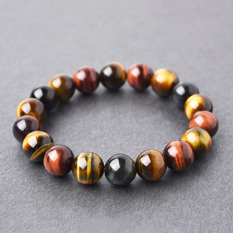 8mm Tiger Eye Bracelet for Positive Protection & Courage