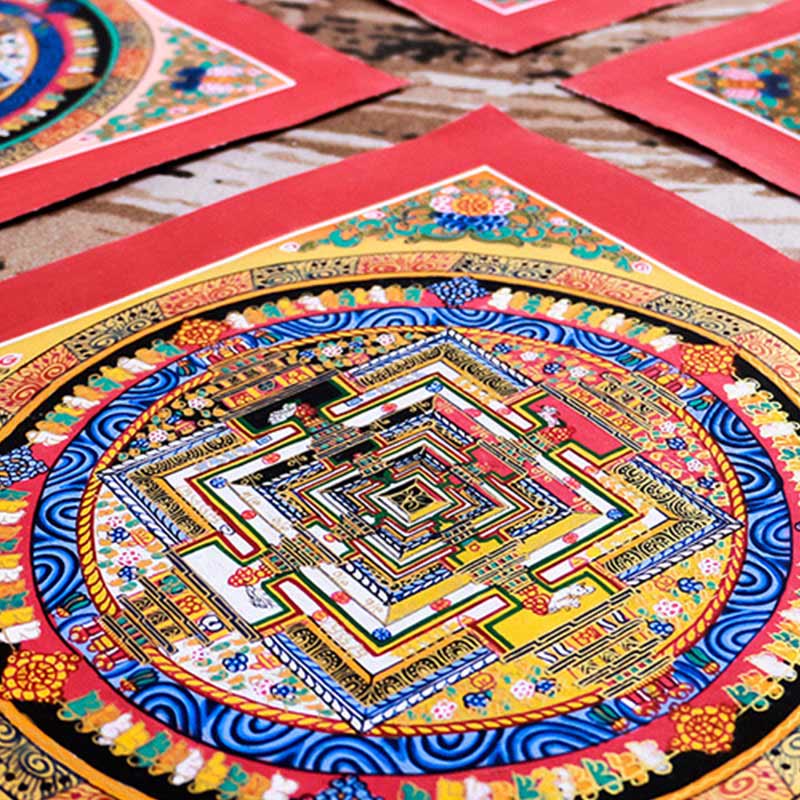 32cm Tibetan Mandala Tapestry | Handmade Spiritual Art