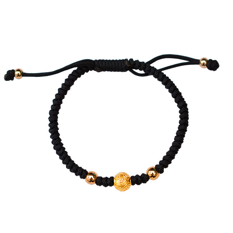 Om Mani Padme Hum Silver String Couple Bracelet | Protection & Luck