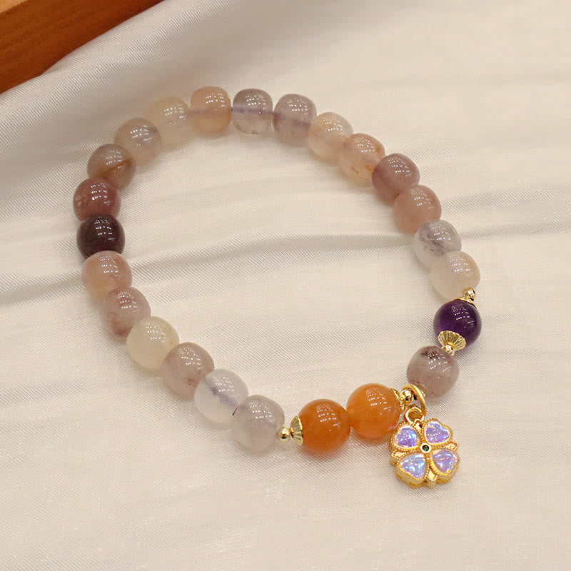 8mm Golden Silk Jade Wealth Bracelet for Luck & Protection