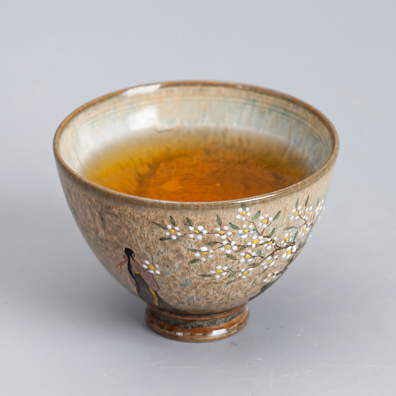 Ru Kiln Jingdezhen Ceramic Zen Decor Teacup 100ml