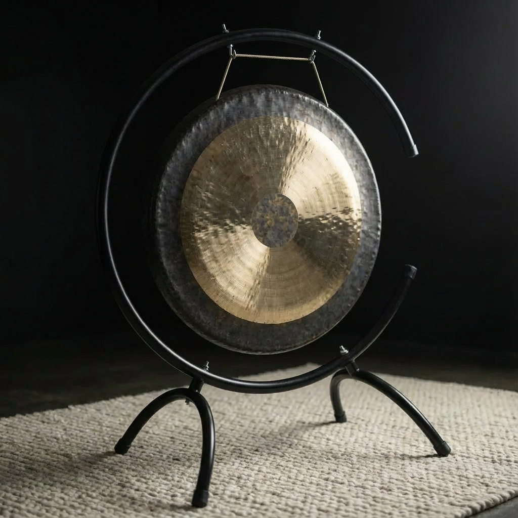 26 Inch Chau Gong with C-Stand Meditation Instrument