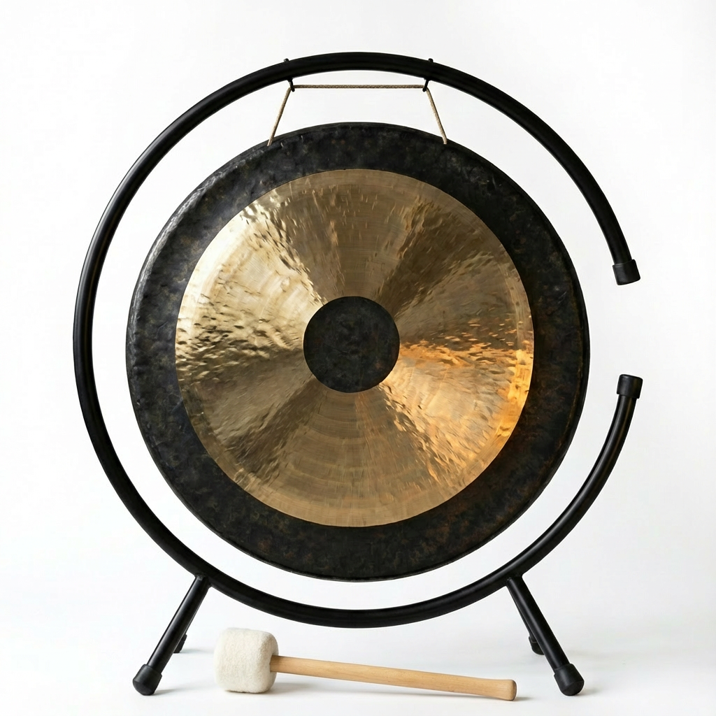 26 Inch Chau Gong with C-Stand Meditation Instrument