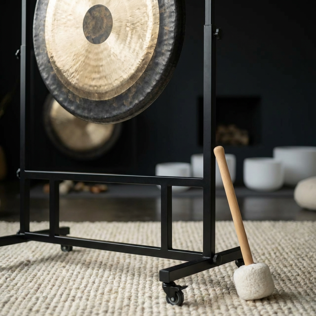26 Inch Chinese Gong with Stand and Mallet - Percussion Instrument