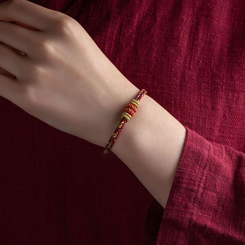Handmade Chinese Zodiac Red String Bracelet for Luck & Strength