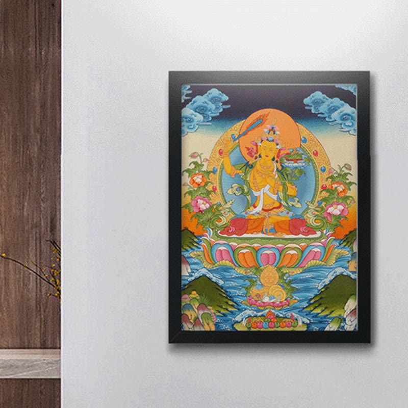 27.56 inch Tibetan Thangka Mandala Wall Art Decoration
