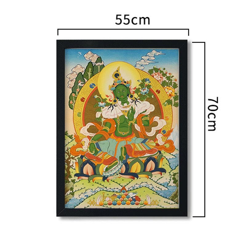 27.56 inch Tibetan Thangka Mandala Wall Art Decoration