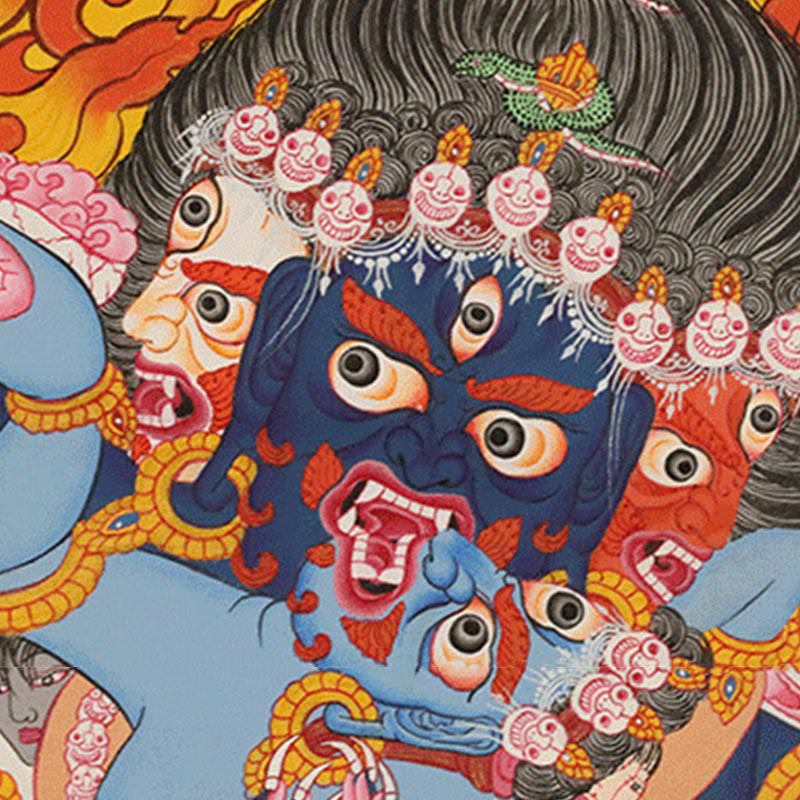 27.56 inch Tibetan Thangka Mandala Wall Art Decoration