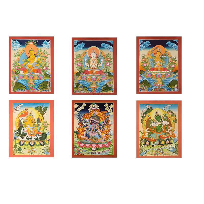 27.56 inch Tibetan Thangka Mandala Wall Art Decoration